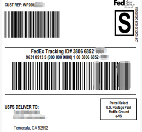 Lyophilized Powder Tracking Number