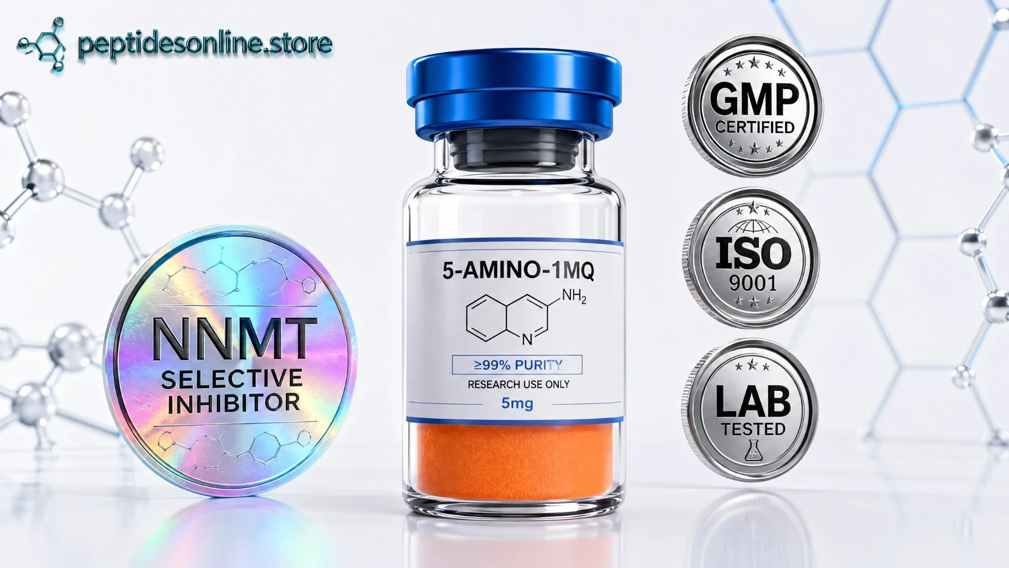 5amino1mq_peptide_render_vial