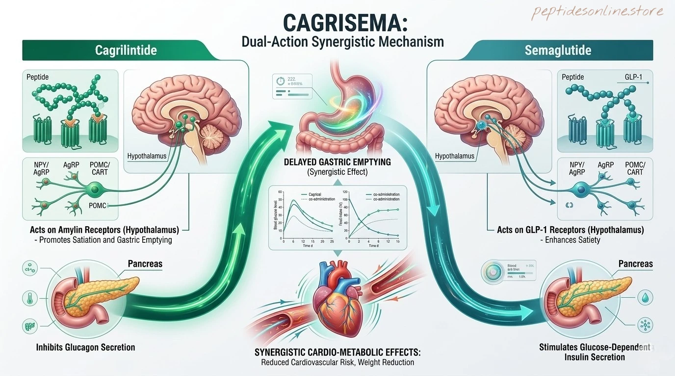 Cagrisema mechanism of action